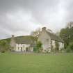 View of  garage and cottage block from SW