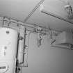Interior. Detail female toilet plumbing