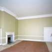 Interior. Ground floor View of drawing room from NW showing fireplace