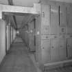 Interior. View from NW of locker room in ablutions area