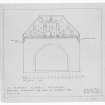 Photographic copy of elevation showing proposed treatment of rood and tympanum.