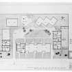 Photographic copy of layout plan of proposed housing.