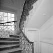 Interior, view of West tower staircase