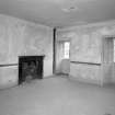 Interior, view of third floor West bedroom