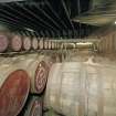 Interior. Warehouse No. 3, view of traditional cask storage