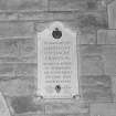 Interior. Detail of memorial at W end to F H Dacre Craven d. 7th June 1944