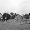 View from ESE showing church and graveyard