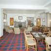 Interior.
Lounge, view from E looking towards the c. 1970 fireplace.