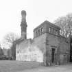 View of boiler house from E