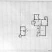 Photographic copy of drawing showing second floor plan.
Record drawing prepared for Alistair C W Forsyth of Ethie.
