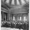 Copy of photographic view of interior published in 'The Story of the Commercial Bank of Scotland During its 100 Years from 1810 to 1910', by James L Anderson.