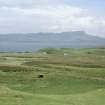 Muck, General. General view looking NE to Eigg from Carn Mhic Asgaill (c NM 417 797).