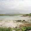 Muck, Coralag. Fish trap (possible). View from SW, with Eigg in the distance.