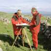 Muck, Sean Bhaile. Township. Plane table survey in progress (Ian Parker and Strat Halliday).