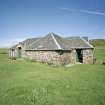 Muck, Port Mor. Tea room and craft shop. View from SW.