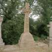 Top Cemetery, detail of Celtic Cross Lawson Family gravestone