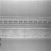 Interior. Detail of cornice and frieze
