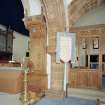 Interior.
Detail of brass eagle lectern.
