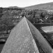 Detail of nave roof and view W over Braemar
