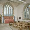 Interior. View of S transept, Lightfoot Aisle from WNW