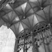 Interior. Detail of rood screen vaulting