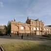 View of main facade from WNW