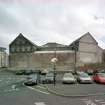 View from W of rear of building
