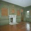 Interior. Principal floor. Dining room. View from N showing fireplace wall