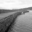 View of S harbour wall from ENE