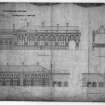 Caledonian Railway Company, Railway Station.
Elevations, including sections of ground levels.