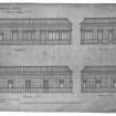 Caledonian Railway Company, Railway Station.
Elevations of booking office.