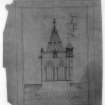 Photographic copy of elevation of tower.