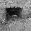Detailed view from W of arch providing external access to kiln firebox