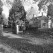 View of lodge and gates from South West