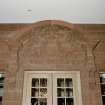 Detail of Caledonian Railway pediment in Chisholm Restaurant