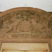 Detail of Caledonian Railway pediment in Chisholm Restaurant