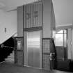 Detail of service lift