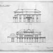 St Andrews, Golf Place, Royal and Ancient Club House.
Photographic copy of elevations of additions and alterations.
