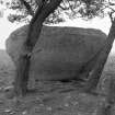 The recumbent stone from the SE