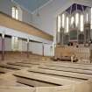 Interior. 
View from W looking towards the pulpit and organ.