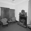 Interior. 
View of Vestry showing fireplace and overmantle.