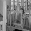 Interior.
Detail of organ pipes.