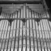 Interior.
Detail of stencilled organ pipes.