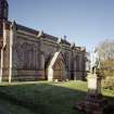 View from West showing statue of Onesiphorus Tyndall- Bruce