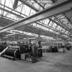 Interior.  View showing working looms in Small-loom Weaving Department, where wire cloth and screening products were being produced in 2001