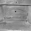 Interior. 
Detail of door of Oven No.2 in closed position.