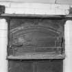 Interior. 
Detail of upper door of steam oven.