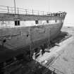 View from SE of the forward part of ship (starboard side)