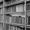 First floor Detail of library bookshelves