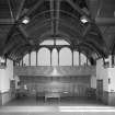 Interior.  First Floor general view of recreation hall from SE